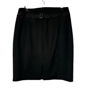 Express Black High Waist Knee Length Pencil Skirt 6